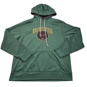 Baylor Bears Hoodie Mens XL Green Embroidered Mascot Pullover Cover One Apparel